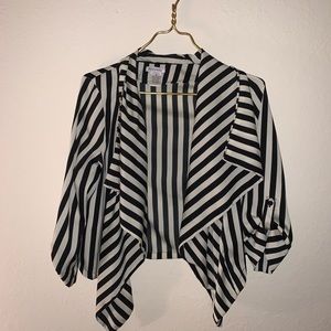 Striped Casual Blazer